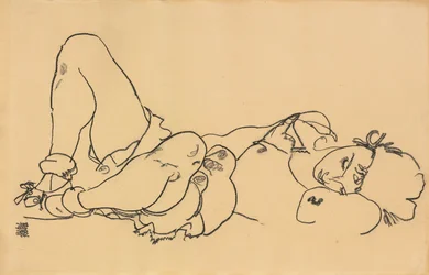 Femme allongée, 1918