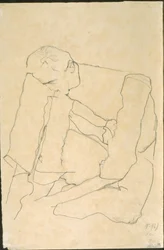 Homme assis (verso)