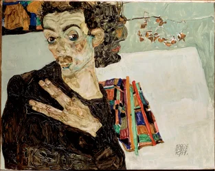 Autoportrait aux doigts écartés