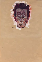 Autoportrait, tête, 1910