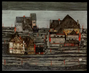 Banlieue I (peinture sur toile)