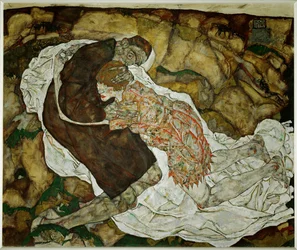 Tod und Maedchen (huile sur toile)