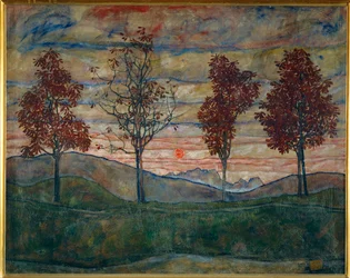 Vier Baeume (huile sur toile)