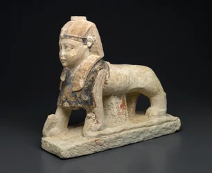 Le dieu Tutu en sphinx piétinant des serpents
