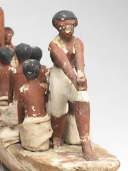 Modèle de bateau à voile de la tombe de Khety (Beni Hasan) Moyen Empire, c.2010 av. J.-C. - 1950 av. J.-C.