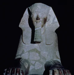 Un sphinx de la reine Hatchepsout, provenant du temple funéraire d
