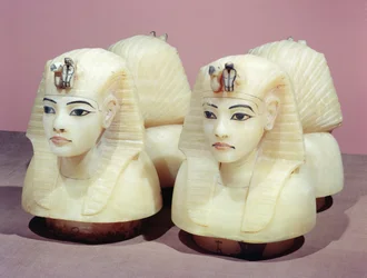 Vases canopes, provenant de la tombe de Toutânkhamon, Nouvel Empire