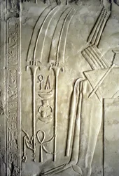 Antiquité égyptienne : hiéroglyphes. Tombe de Kherouef (TT192) (18e dynastie)