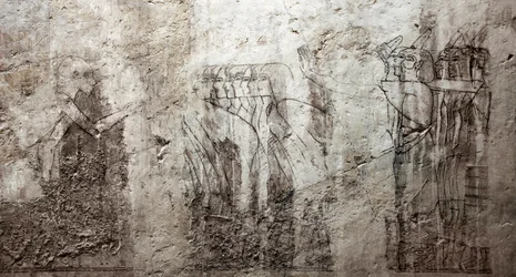 Antiquité égyptienne : dessins inachevés décorant la tombe du vizir Ramose