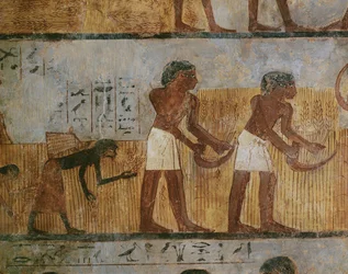 Agriculteurs récoltant (peinture murale)