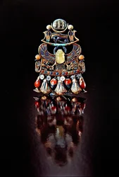 Pectoral avec un scarabée-oiseau, de la tombe de Toutankhamon, Nouvel Empire