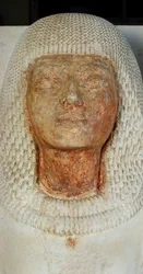 Visage du scribe Meryneith (détail)