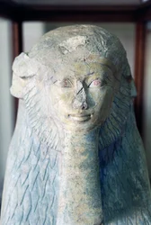 Sphinx de la reine Hatchepsout, de Deir el-Bahari, civilisation égyptienne, Nouvel Empire, XVIIIe dynastie