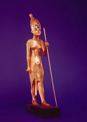 Statuette du roi, de la tombe de Toutankhamon (vers 1370-1352 av. J.-C.) Nouvel Empire