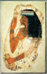 La femme Tjepu, de Thèbes, Tombe 181, Nouvel Empire (plâtre peint)