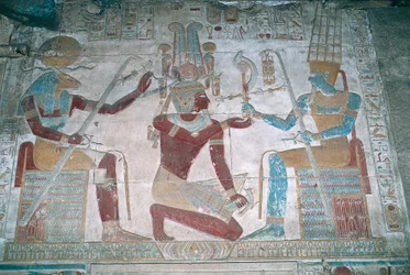 Égypte, Abydos, Temple du pharaon Séthi Ier, chapelle d