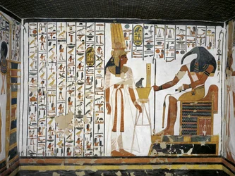 Égypte, Thèbes, Louxor, vallée des Reines, tombeau de Néfertari, annexe de l
