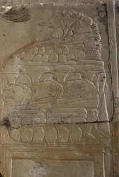 Relief, Temple de Ramsès II, Abydos, Égypte, civilisation égyptienne, Nouvel Empire, Dynastie XIX