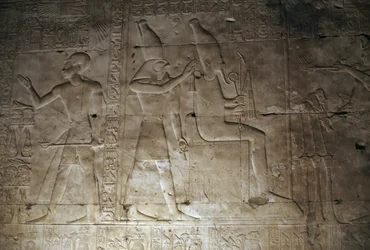 Relief, Temple de Séthi Ier, Abydos, Égypte, civilisation égyptienne, Nouvel Empire, Dynastie XIX