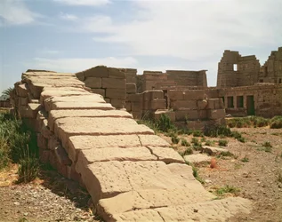Nilomètre, du temple funéraire de Ramsès III (c.1184-1153 av. J.-C.) Nouvel Empire