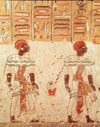 Nubiens, de la tombe de Ramsès III (c.1184-1153 av. J.-C.) Nouveau Royaume