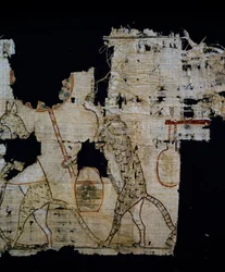 Papyrus représentant une scène satirique, vers 1100 av. J.-C., datant du règne de Ramsès IX, Détail, Civilisation égyptienne, Nouvel Empire, XXe dynastie