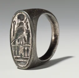 Bague appartenant à Ramsès IV (1153-1147 av. J.-C.) Nouvel Empire