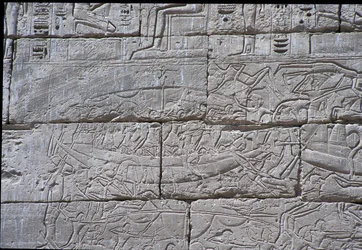 Les Peuples de la Mer, Bataille Navale de Ramsès III, Medinet Habu, 1195-64 av. J.-C.