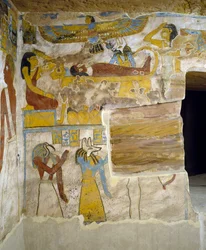 Murales de la chambre funéraire de la tombe de Pa Nentwy