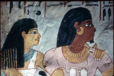 Égypte ancienne, peinture murale, tombeau de Sennoufer, tombeau des Nobles, Thèbes
