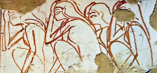 Peinture murale de tombe égyptienne