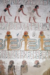 Esclaves noirs nubiens, tombeau de Ramsès IX, Louxor