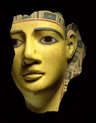 Masque de momie (cartonnage polychrome)