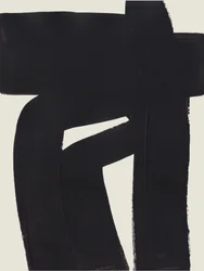 Forme noire abstraite