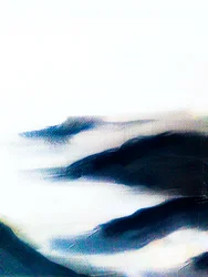 « Vagues bleues » (abstrait)
