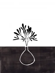 Plante enracinée (abstraite)