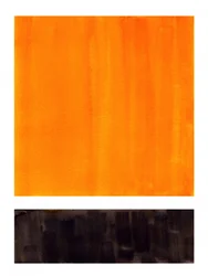 Abstraction orange et noire audacieuse