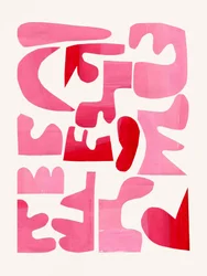 Formes roses vives