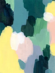 Abstrait aux coups de pinceau colorés