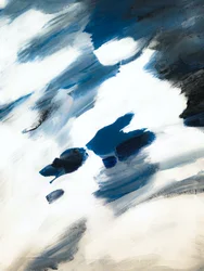 Abstraction bleue et fraîche