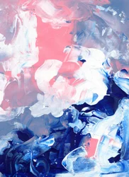Abstrait bleu et rose onirique