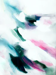 Abstrait fluide bleu sarcelle et rose