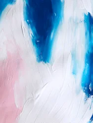 Bleu fluide, rose, abstrait
