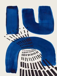 Formes géométriques bleues