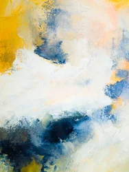 Flux abstrait bleu doré
