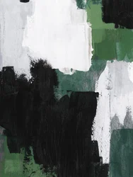 Blocs abstraits verts et noirs