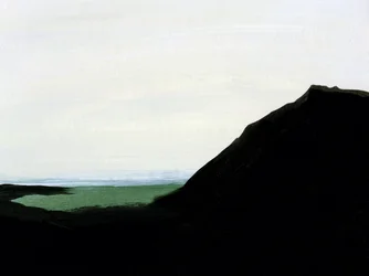 Paysage de montagne minimaliste