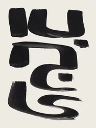 Gestes noirs minimalistes