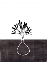 Pot de fleurs minimaliste