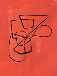 Abstrait moderne sur le thème du corail